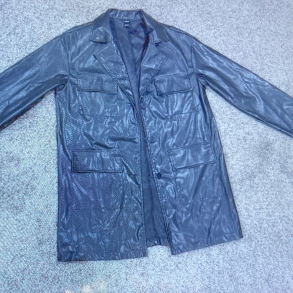 SHEIN Black Faux Leather Jacket - Picture 1 of 5